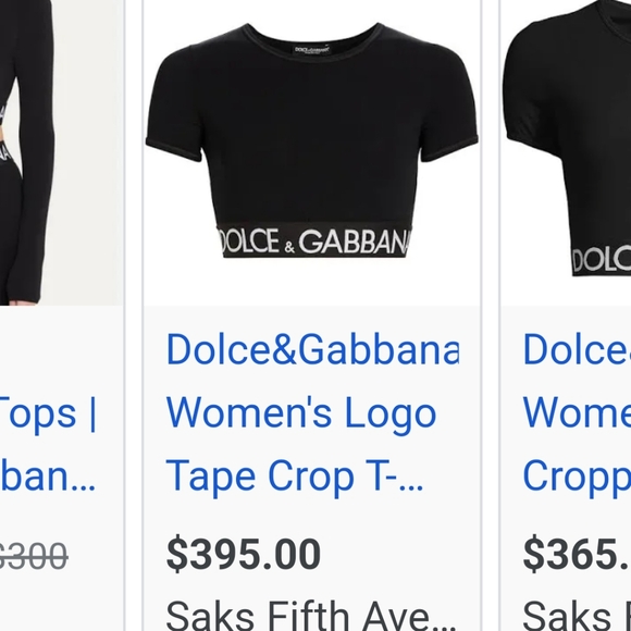 Dolce & Gabanna crop top white logo [42] - Picture 2 of 12